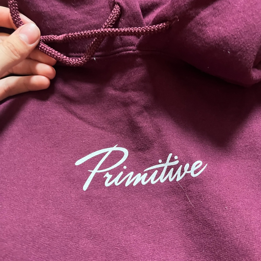 Primitive burgundy hoodie